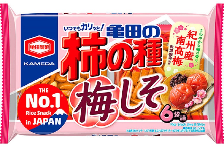 亀田製菓　173g 亀田の柿の種 梅しそ 6袋詰